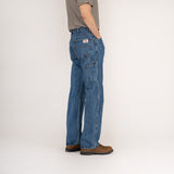 #1010 Made in USA 14 oz. Dark Stone Washed Carpenter Dungaree Jean