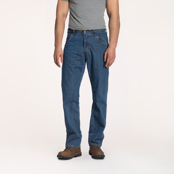 103 Round House Made in USA 14 oz. Dark Stone Washed 5 Pocket Jean
