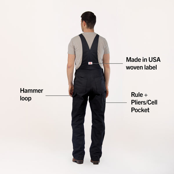 ROUND HOUSE 「DOUBLE KNEE BIB OVERALLS」 Round House Bib Overalls #83 Heavy Duty Brown Duck Double