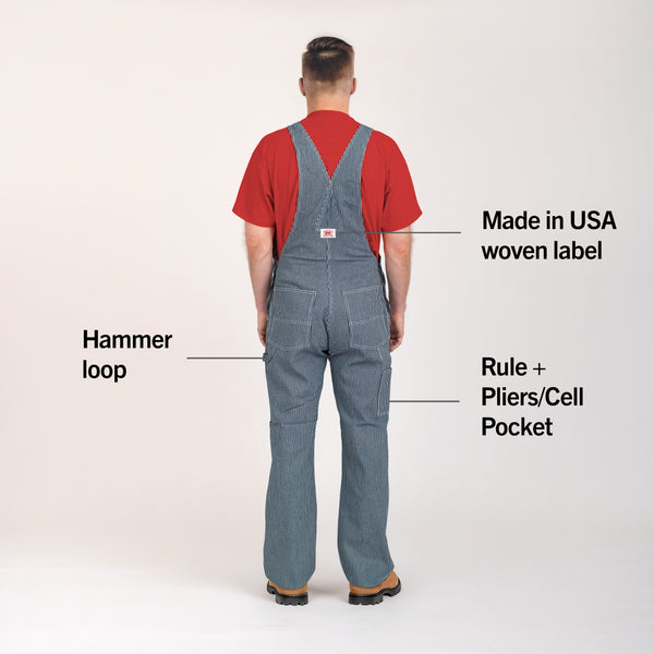 ROUNDHOUSE/オーバーオール/アメリカ製/ストライプ/ワーク/バイク ROUNDHOUSE/オーバーオール/アメリカ製/ストライプ/ワーク