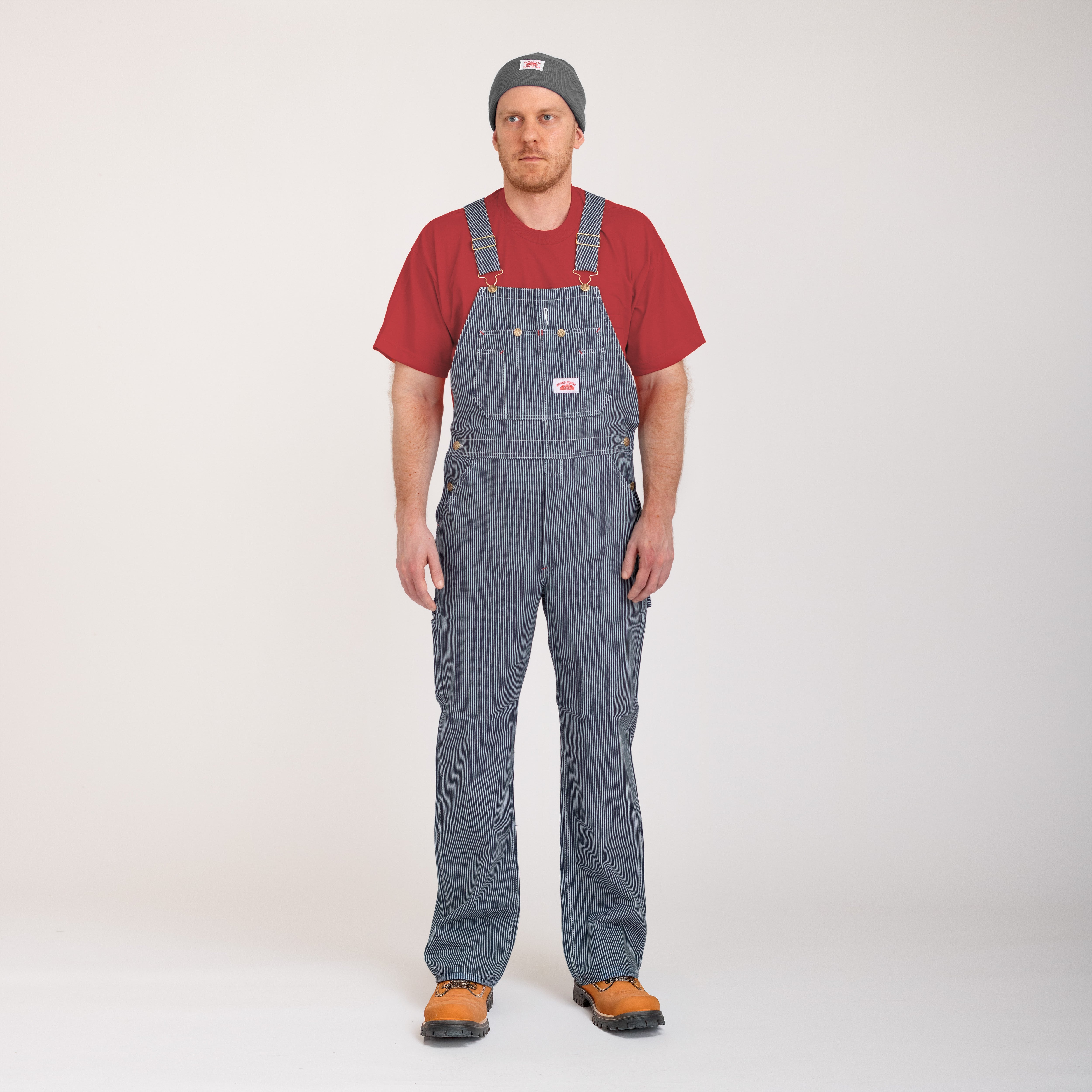 #45 Made in USA Vintage Hickory Stripe Bib Overalls