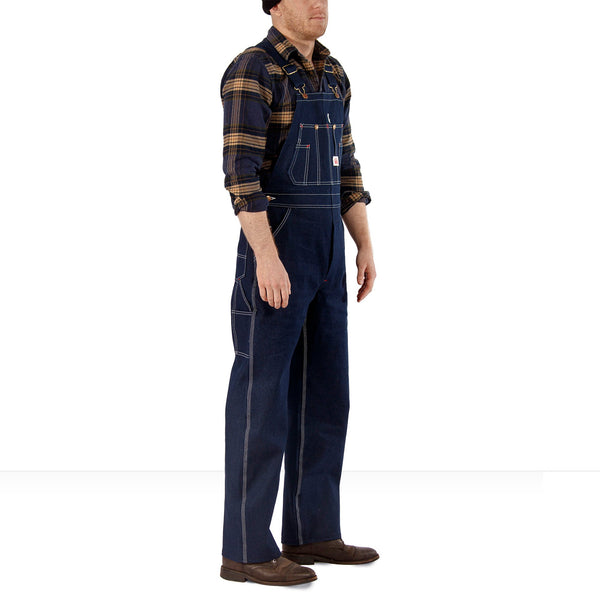 966/#980 Round House Made in USA Blue Denim Bib Overalls – Round House  American Made Jeans Made in USA Overalls, Workwear