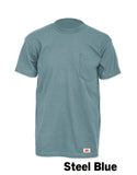 #627 Made in USA Round House Heavyweight Short Sleeve Pocket Work T-Shirt
