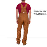 AMERICAN MADE #83 BROWN DUCK MEN'S BIB OVERALLS MADE IN USA