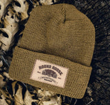 #630 Made in USA Beanie Round House Logo