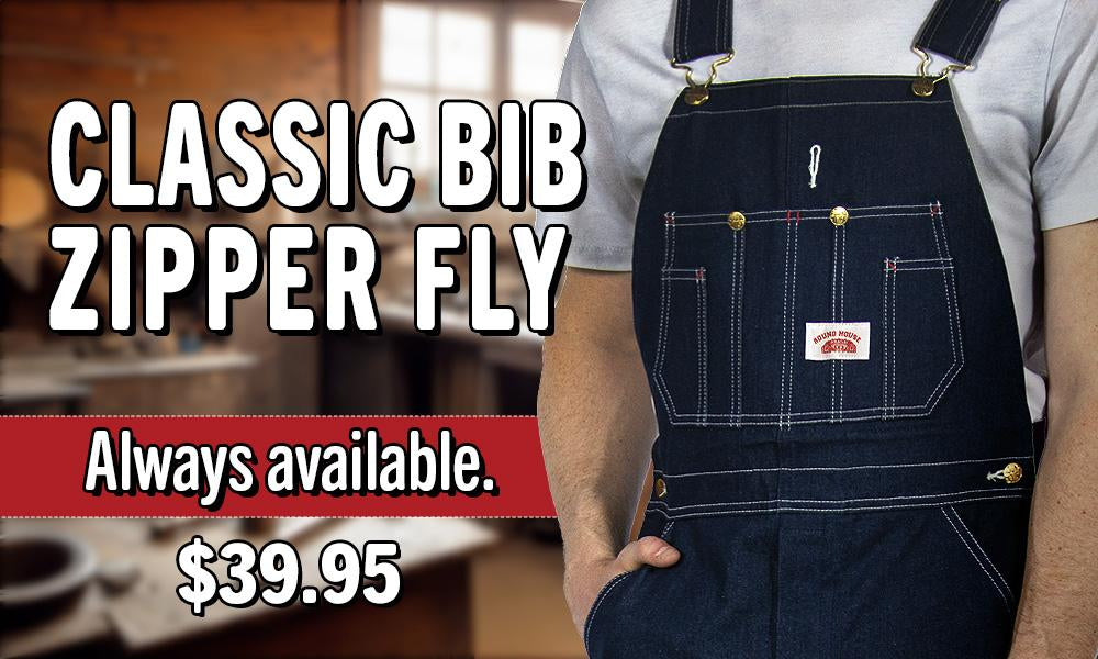 Round House American Made Jeans Made in USA Overalls, Workwear