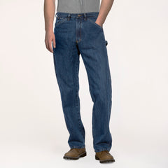 #1010 Made in USA 14 oz. Dark Stone Washed Carpenter Dungaree Jean