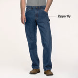 #1010 Made in USA 14 oz. Dark Stone Washed Carpenter Dungaree Jean