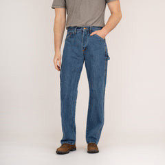 #1010 Made in USA 14 oz. Dark Stone Washed Carpenter Dungaree Jean