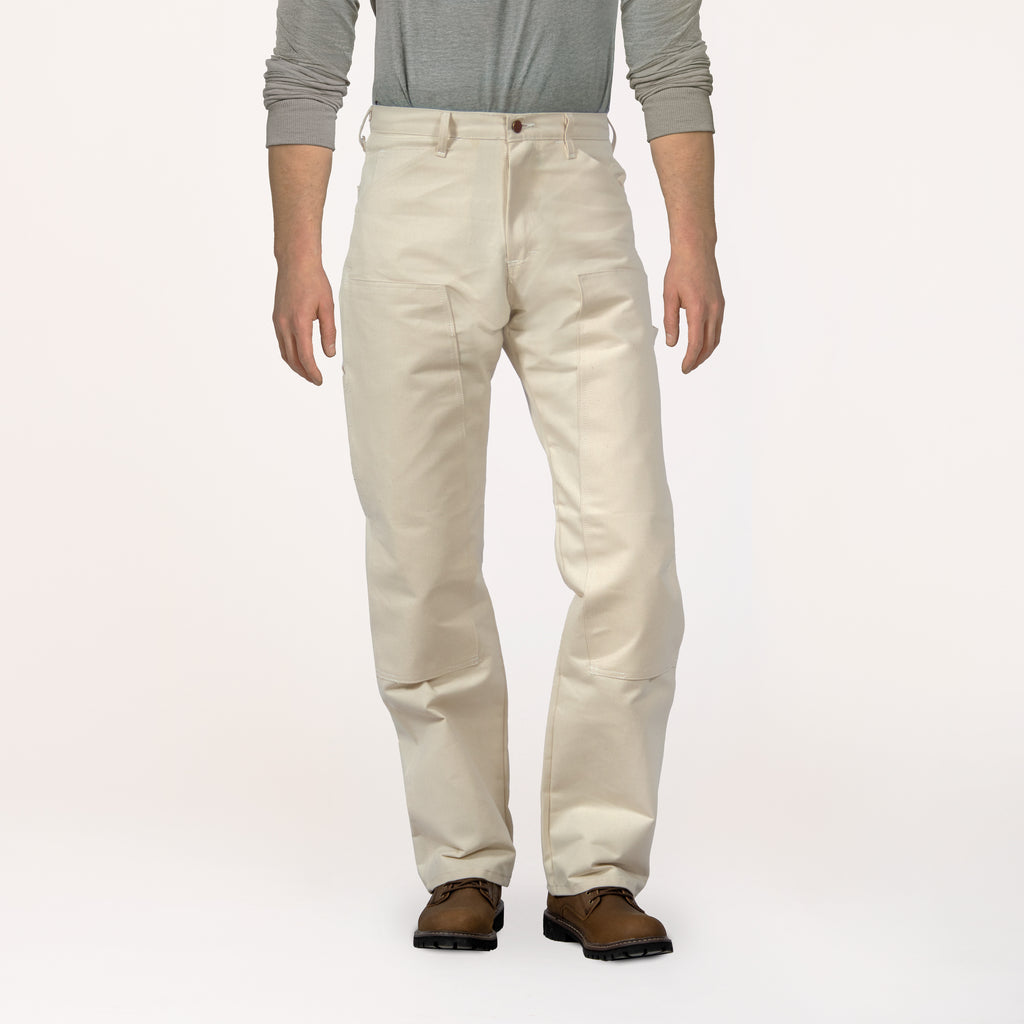 #1101 Made in USA Natural Drill Double Front Painter Carpenter Dungaree Jean