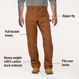 #2202 Made in USA Brown Duck Double Front Carpenter Dungaree Jean
