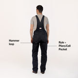 #383 Men's Heavy Duty Black Duck Bib Overalls