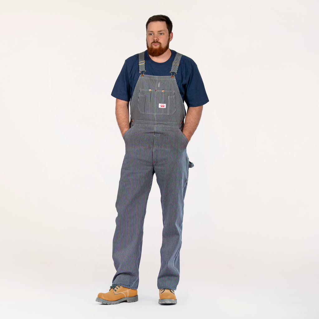 #45 Vintage Hickory Stripe Bib Overalls