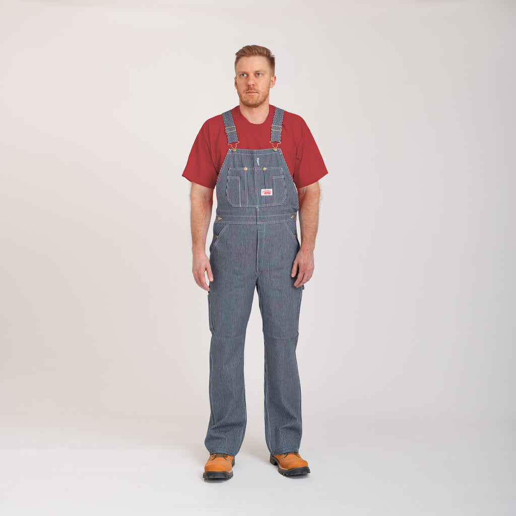 #45 Made in USA Vintage Hickory Stripe Bib Overalls
