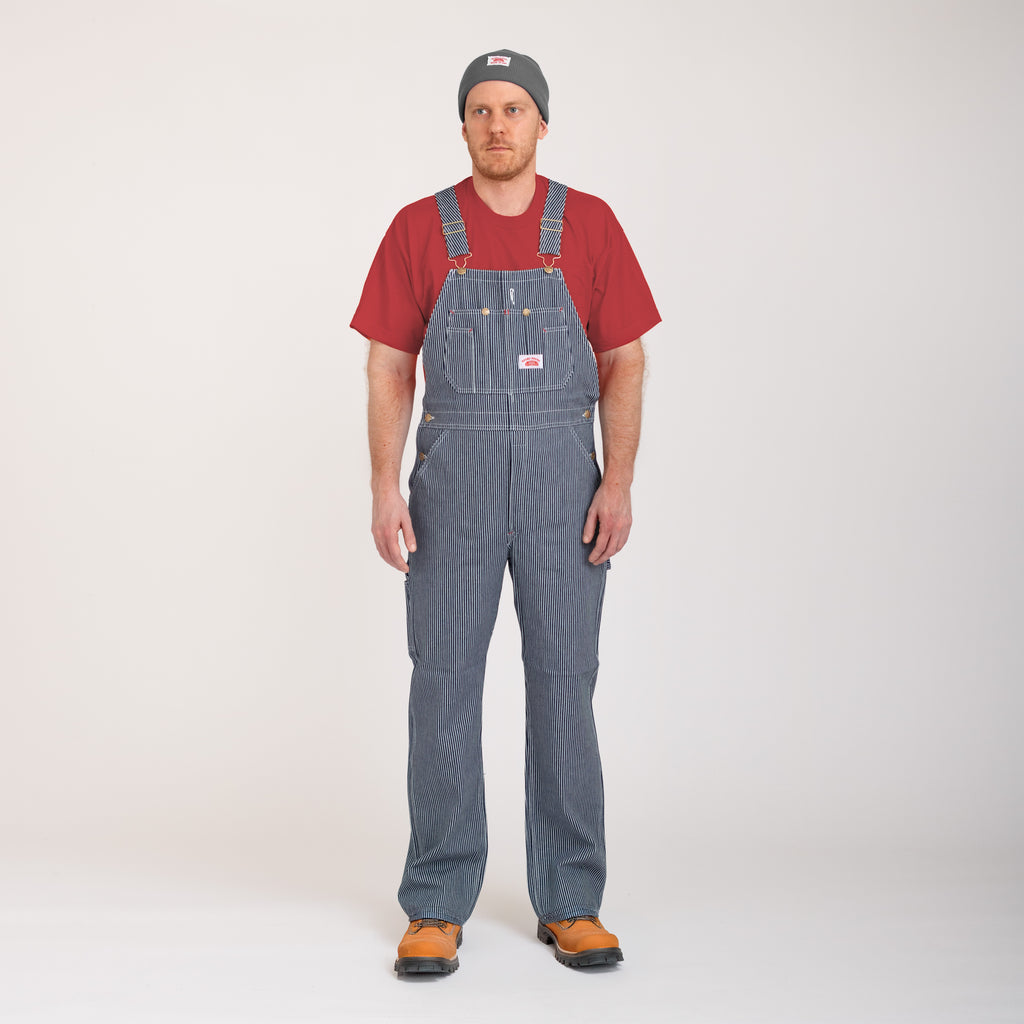 #45 Made in USA Vintage Hickory Stripe Bib Overalls