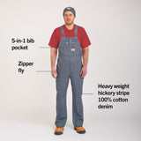 #45 Made in USA Vintage Hickory Stripe Bib Overalls