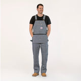 #730 Made in USA Stripe Carpenter Overall with Zip-Off Pouch