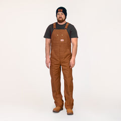 #83 Made in USA Heavy Duty Brown Duck Bib Overalls