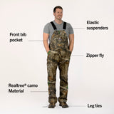 #851 Realtree Camo Bib Overalls