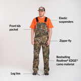 #851 American Made Realtree Camo Bib Overalls Made in USA