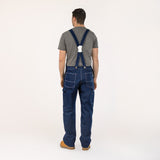 #907 Low Back Blue Denim Bib Overalls