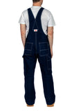 #327 Made in USA Button Fly Blue Denim Bib Overalls