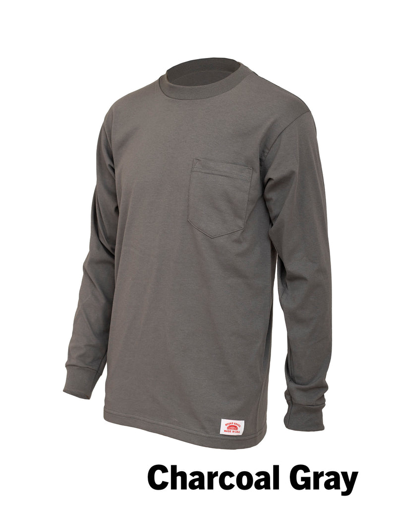 #629 Made in USA Round House Heavyweight Long Sleeve Work T-Shirt