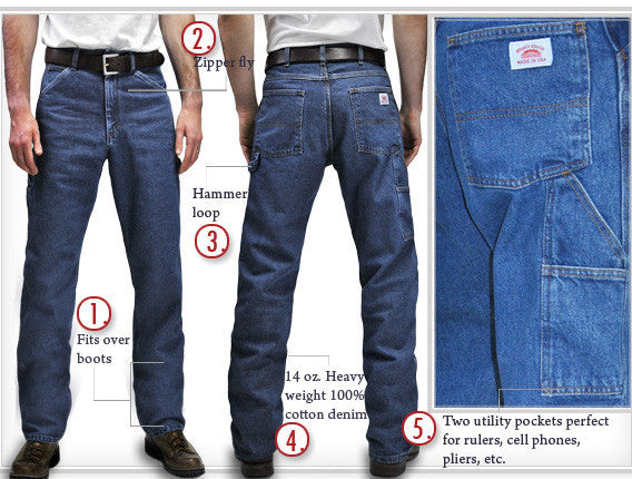 Men's Carpenter Jean Short - All American Clothing Co