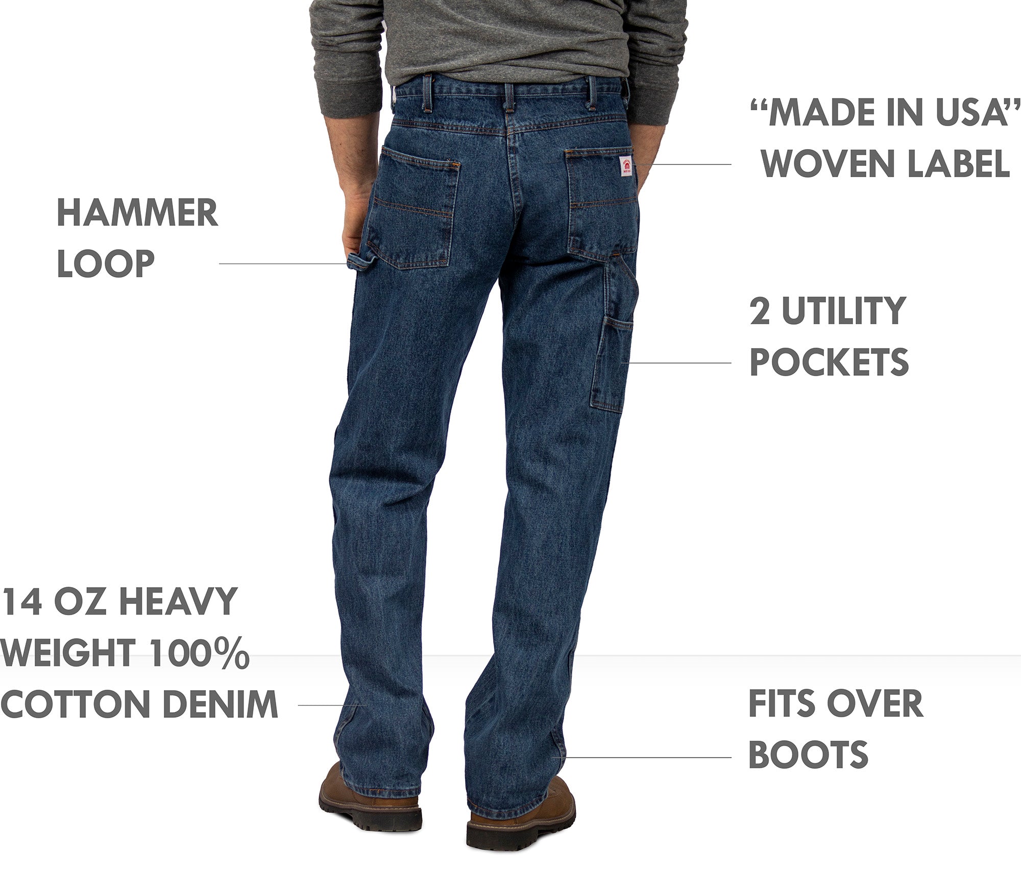 Workwear Denim Carpenter Pants - Men - Ready-to-Wear