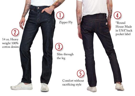 Straight leg 100% cotton jeans - Dark Blue | Benetton