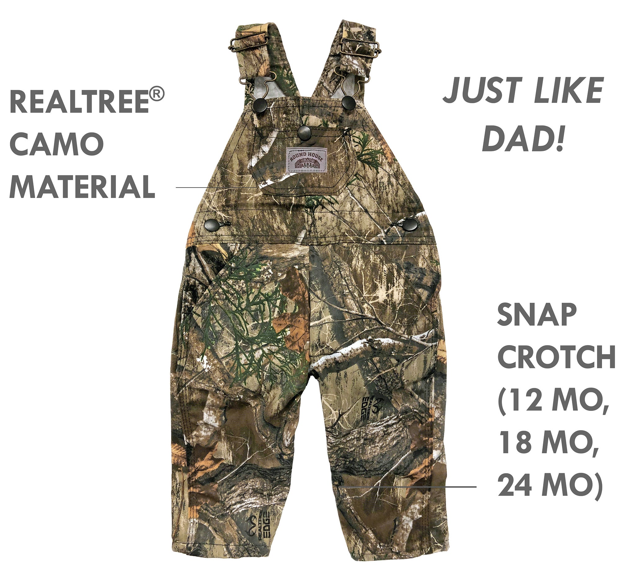 #751 Realtree Kids BIB OVERALL Made in USA